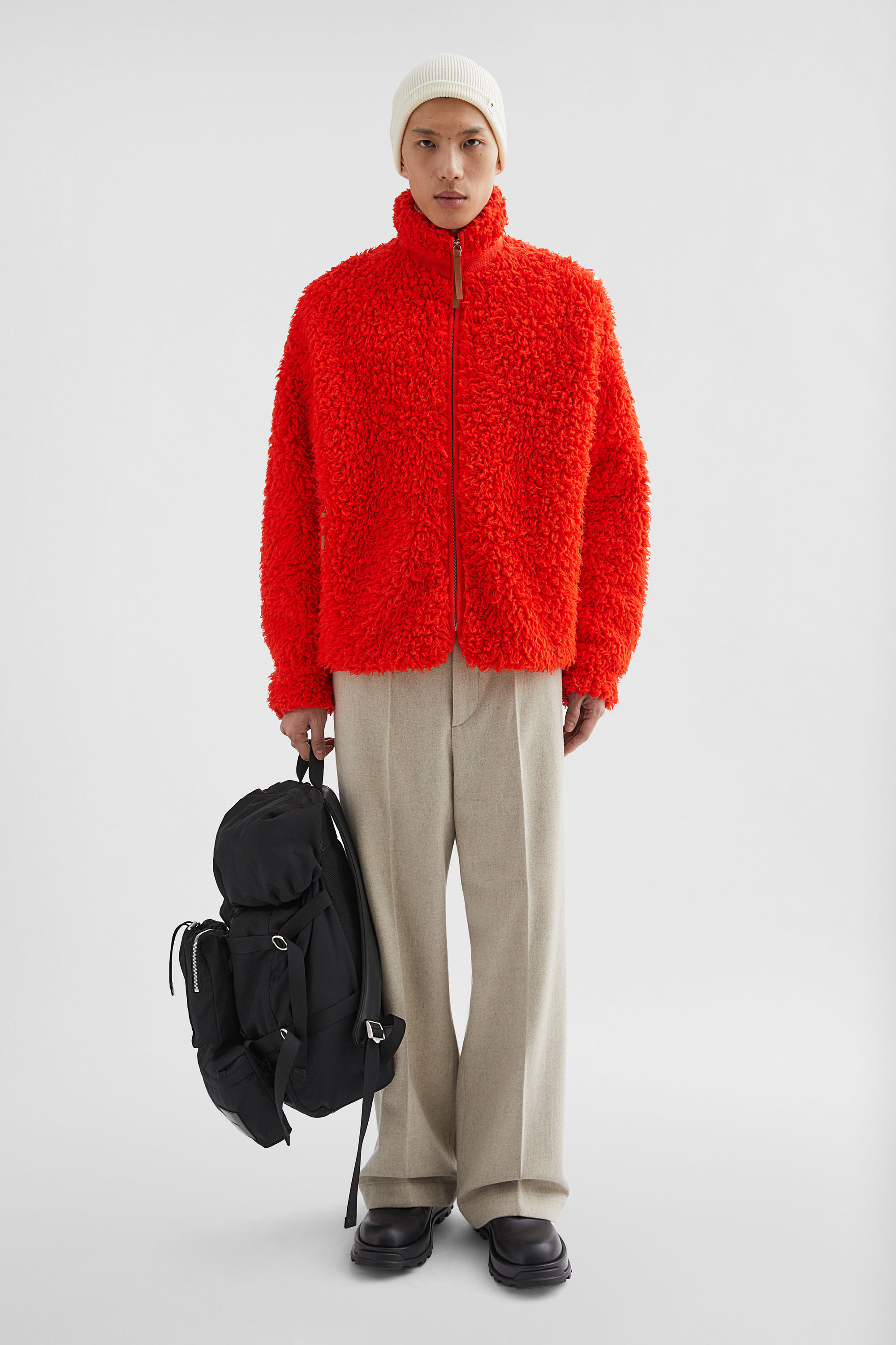 Cotton Fleece Zip-Up Jacket - 6