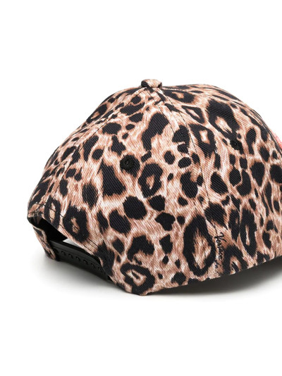 VERSACE JEANS COUTURE leopard-print baseball cap outlook