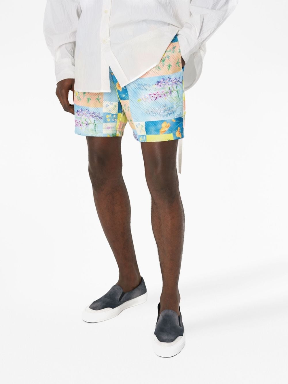 Super Bloom Grid-print shorts - 5