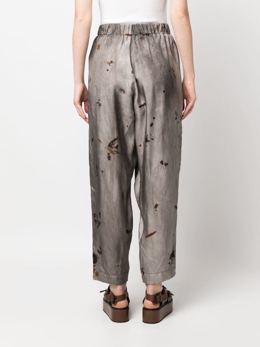graphic-print elasticated-waist trousers - 4
