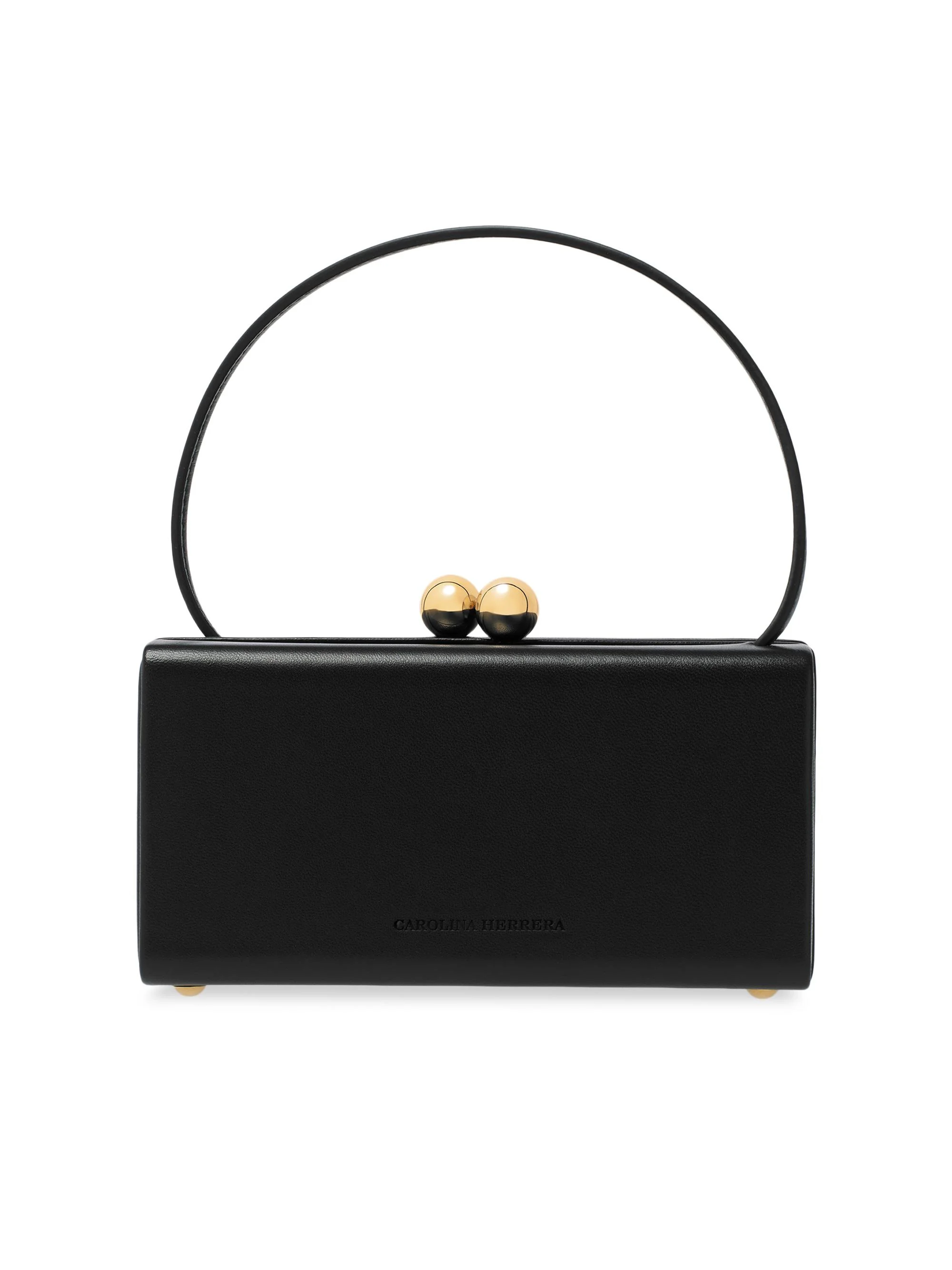 Women's Mimi Satin Top Handle Bag - Black - 1