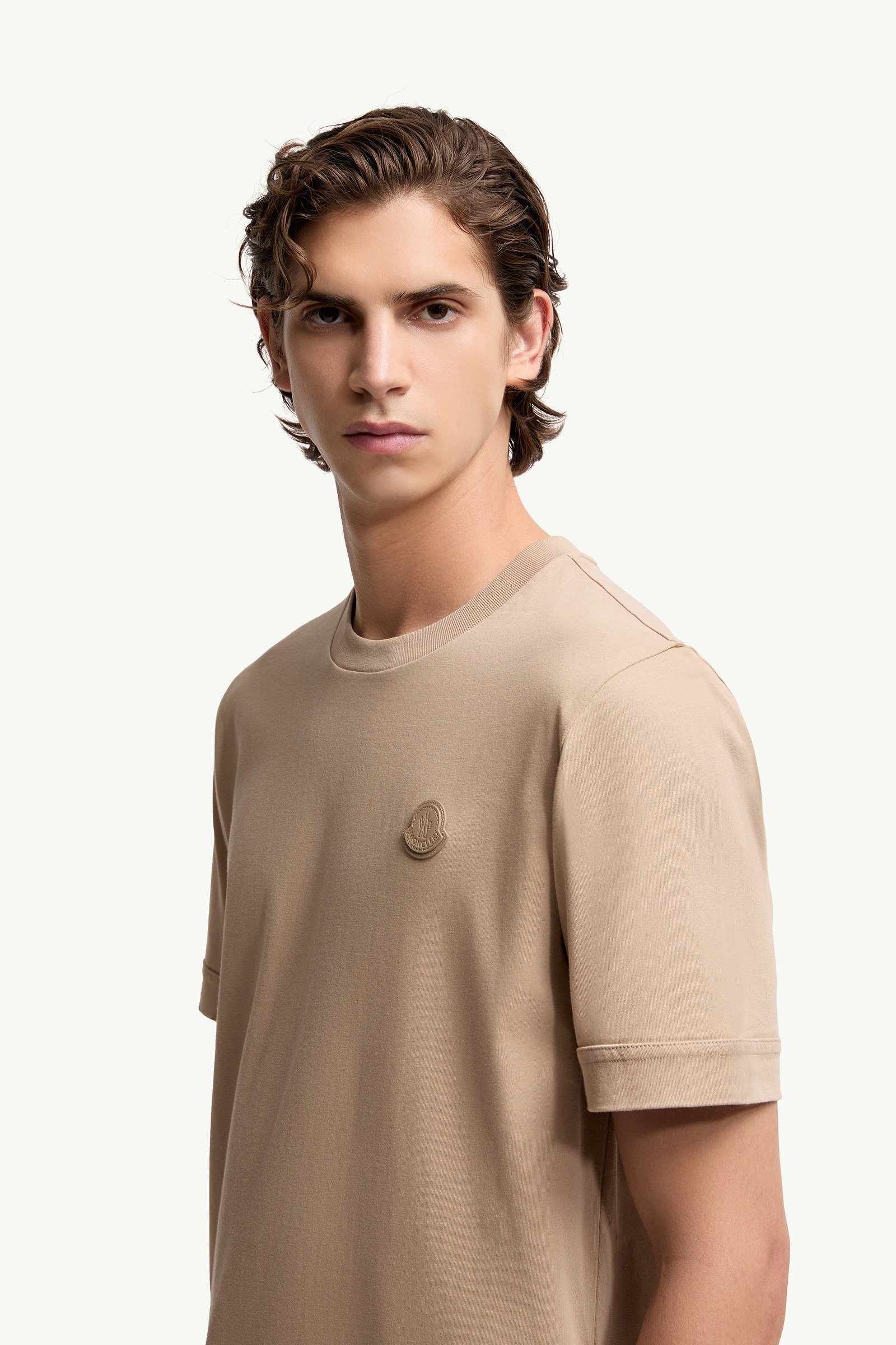 Logo Patch Cotton T-Shirt - 4