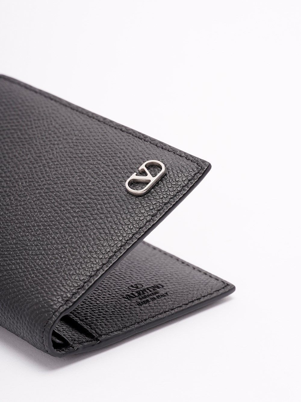 `VLogo Signature` Leather Card Holder - 4