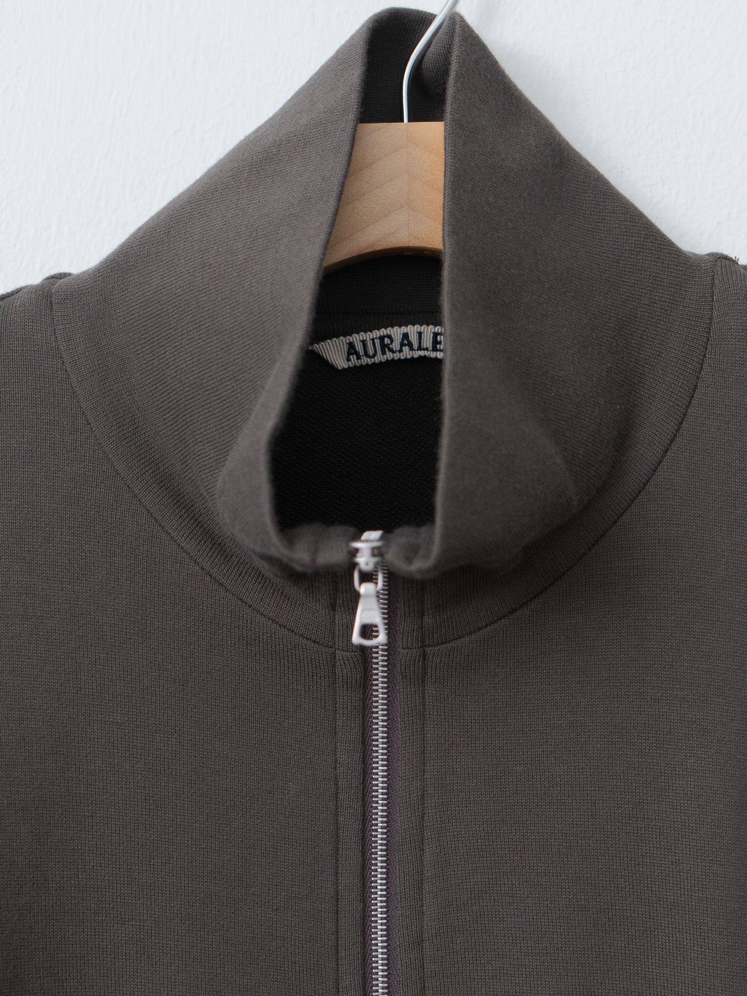 Super High Gauge Sweat Zip Blouson - Dark Brown - 7