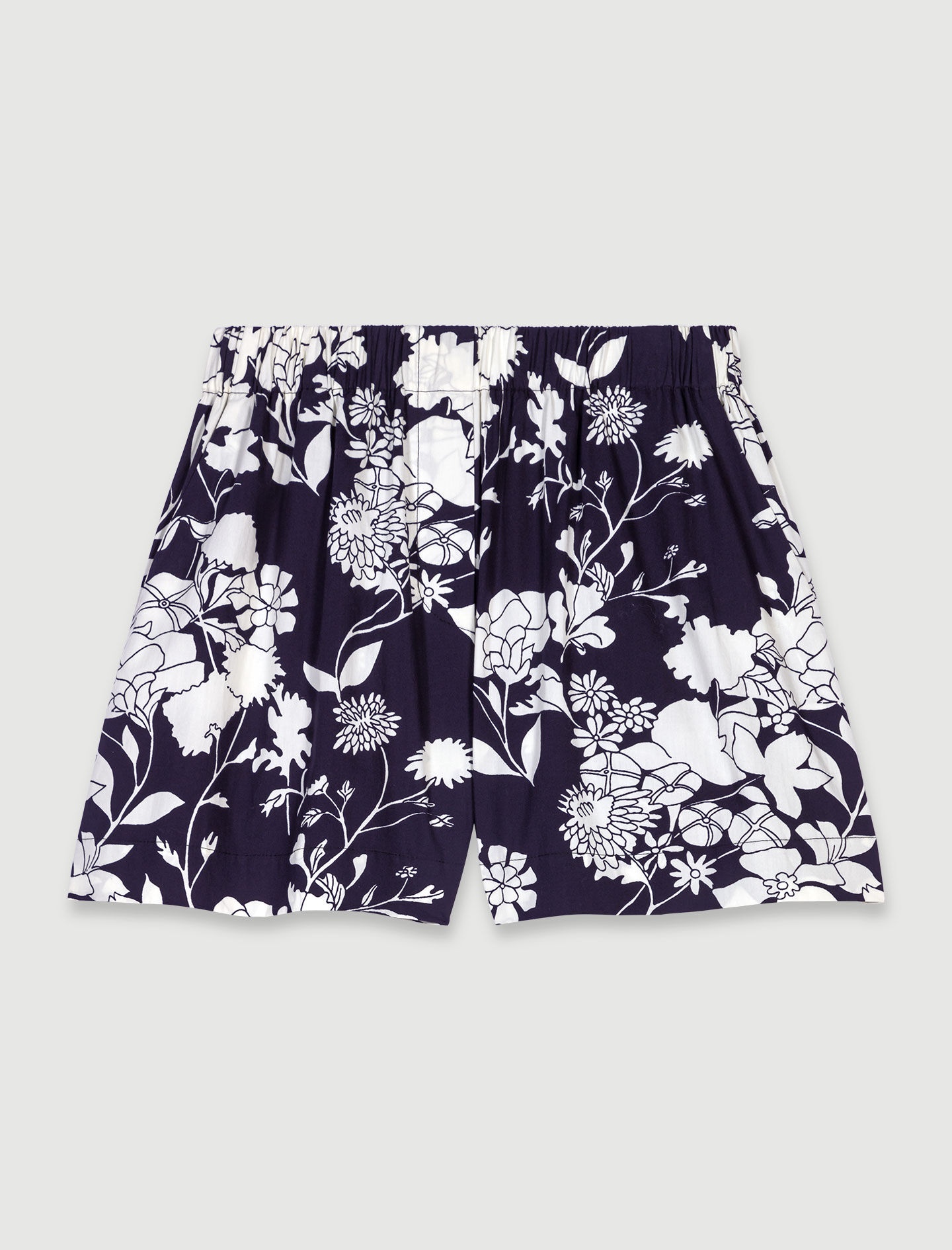 Patterned cotton shorts - 1