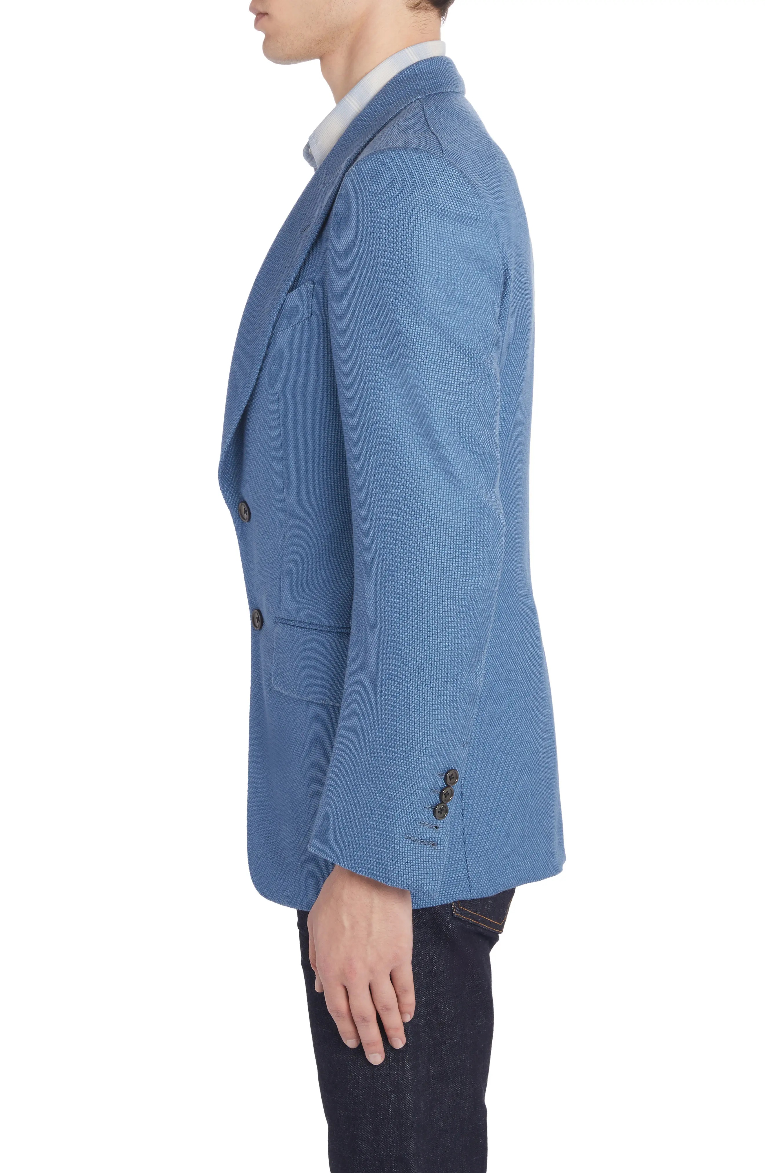 Atticus Grand Wool Blend Hopsack Sport Coat - 3