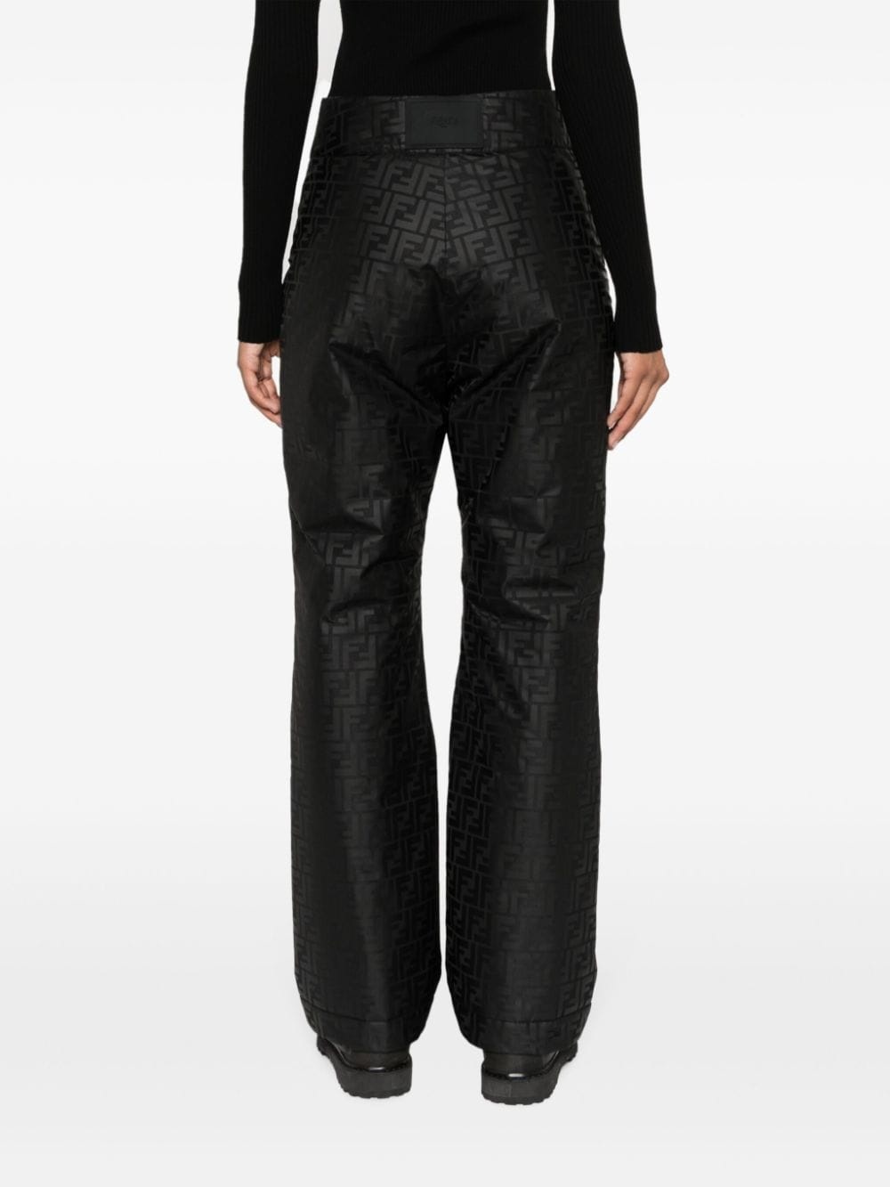 FF logo-print straight-leg ski trousers - 4