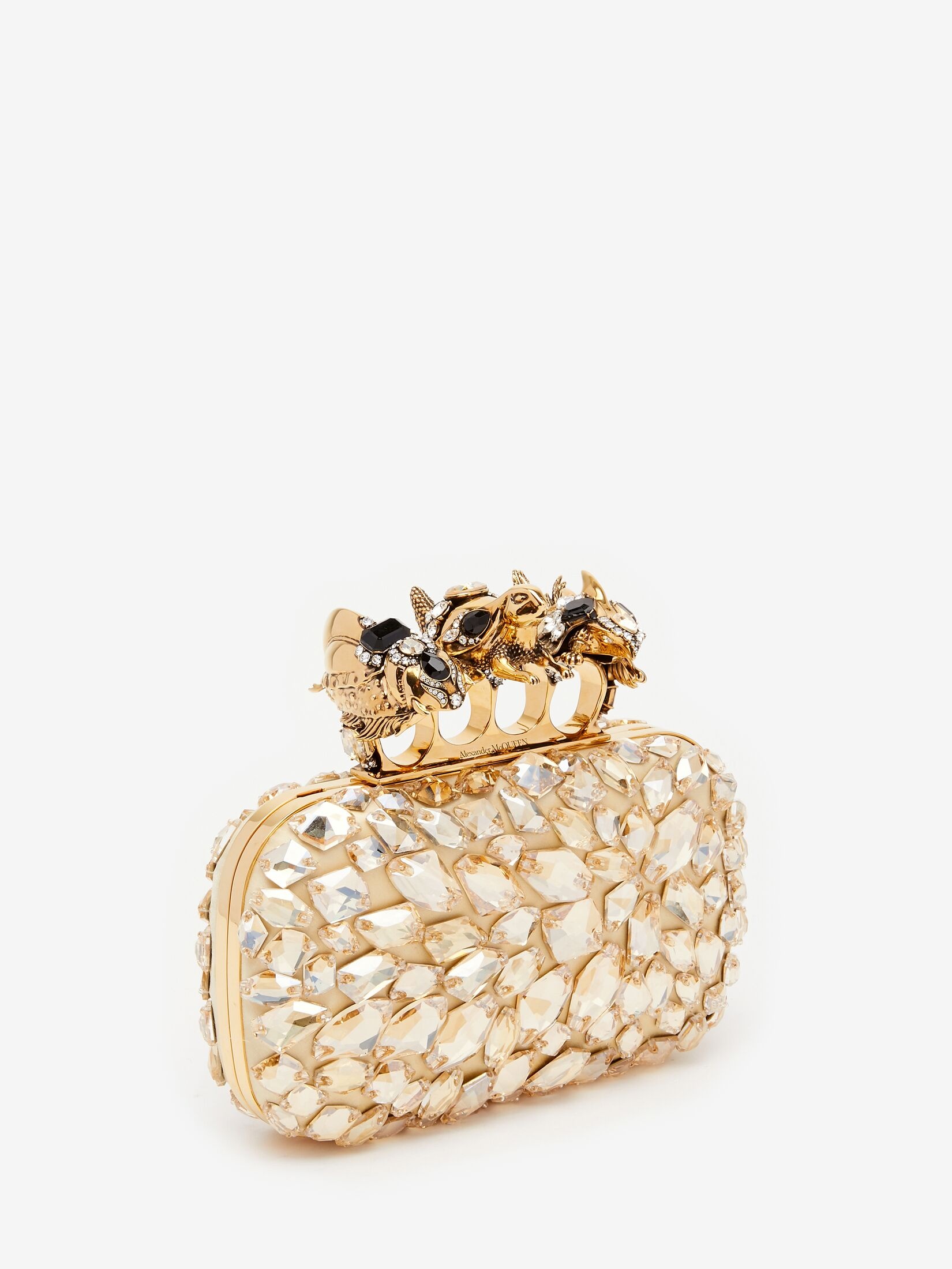 Women's Bosch Knuckle Clutch in Gold - 2