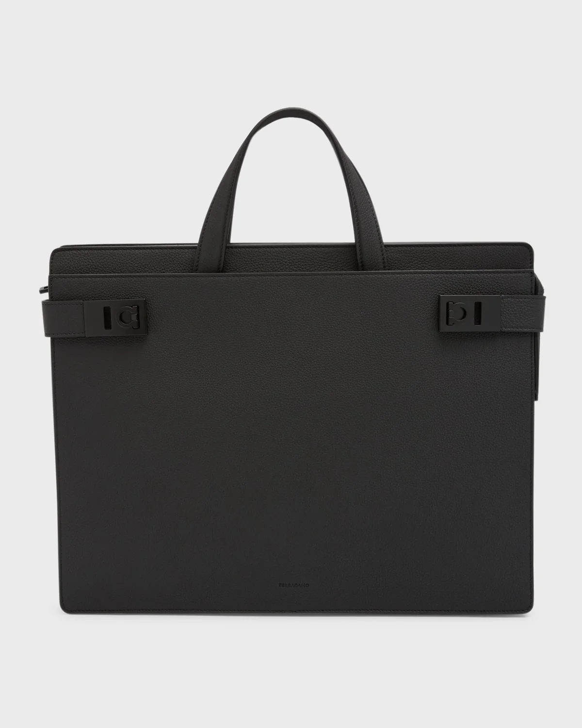 Men's Medium Leather Briefcase - 1