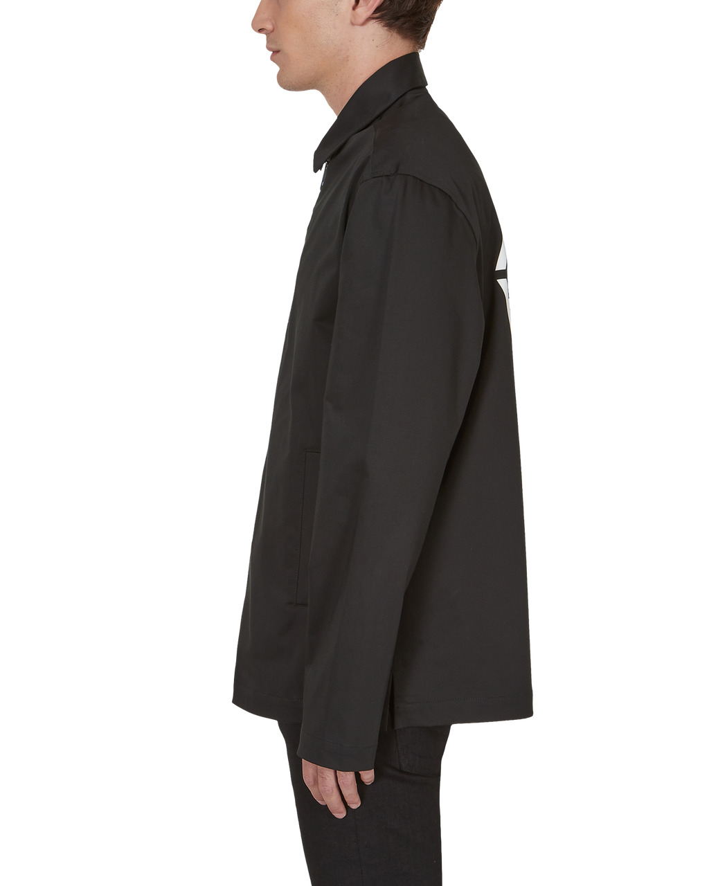PEACE SIGN GRAPHIC ZIP JACKET - 4