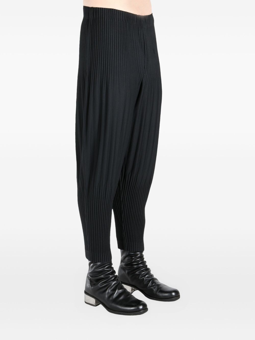 plissé trousers - 3