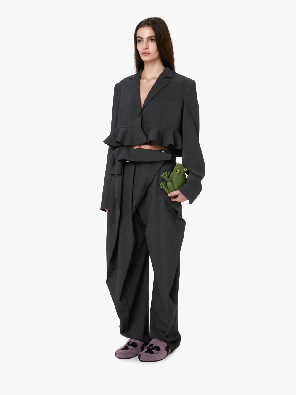 PADLOCK STRAP FOLD OVER TROUSERS - 4