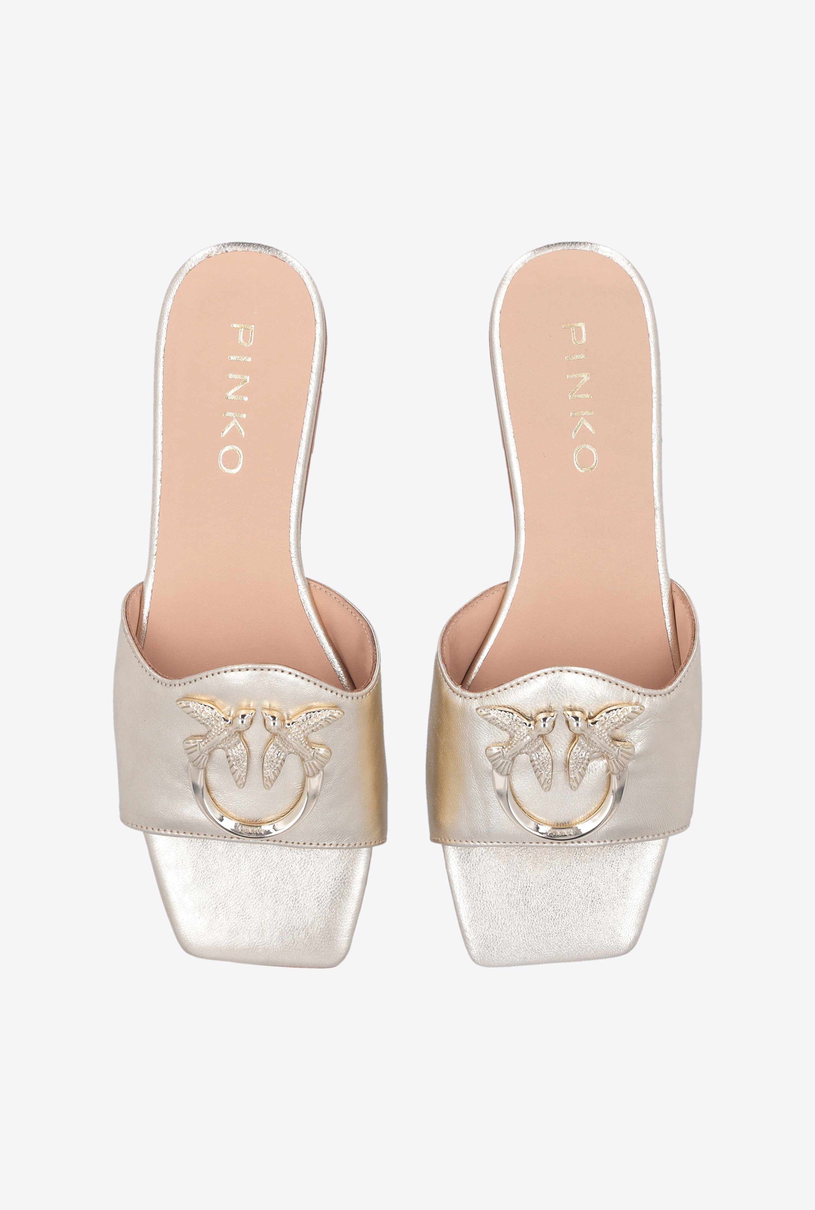 FLAT LAMINATED LEATHER SLIP-ONS - 8