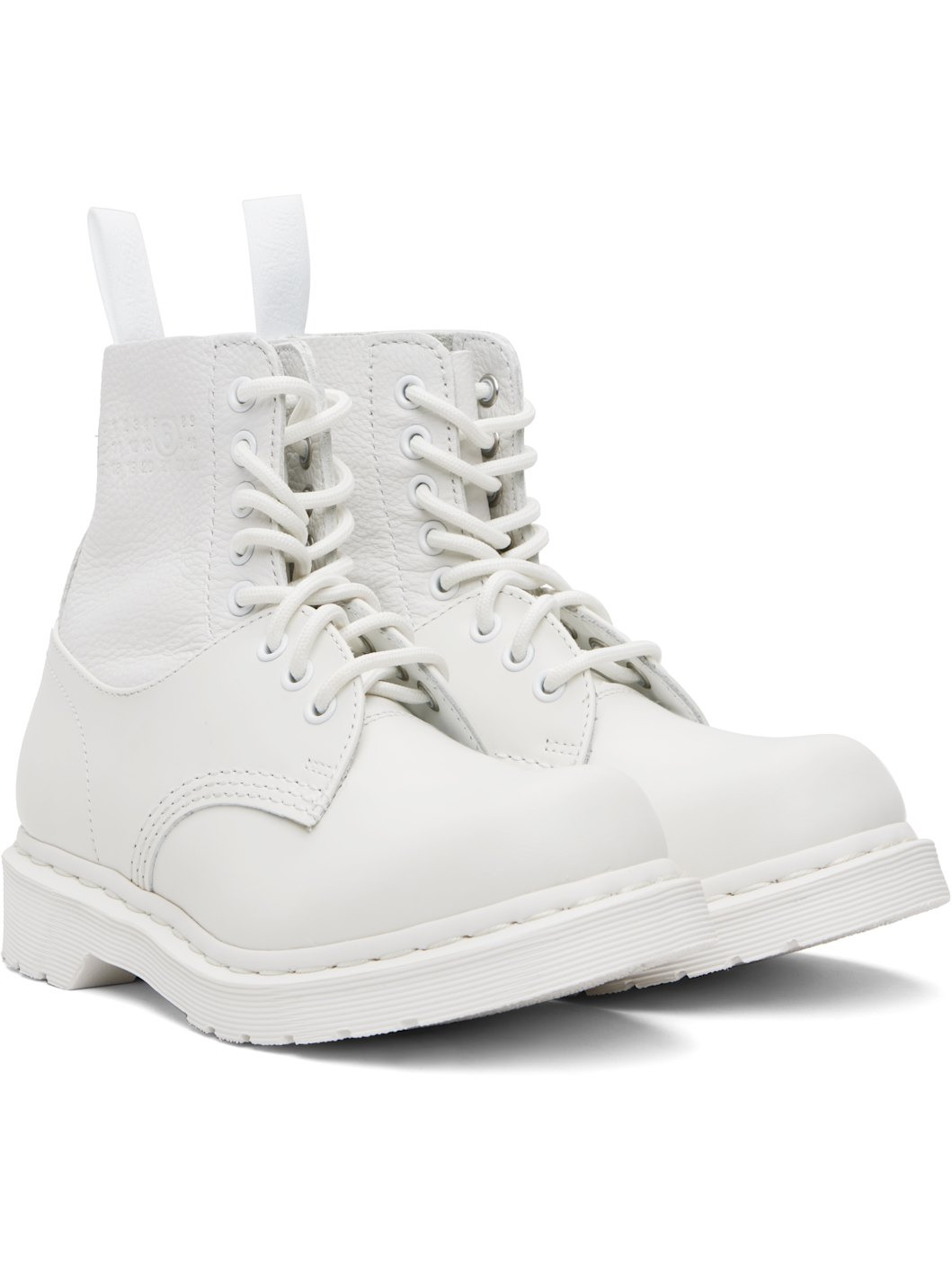 White Dr. Martens Edition 1460 Twist Boots - 4
