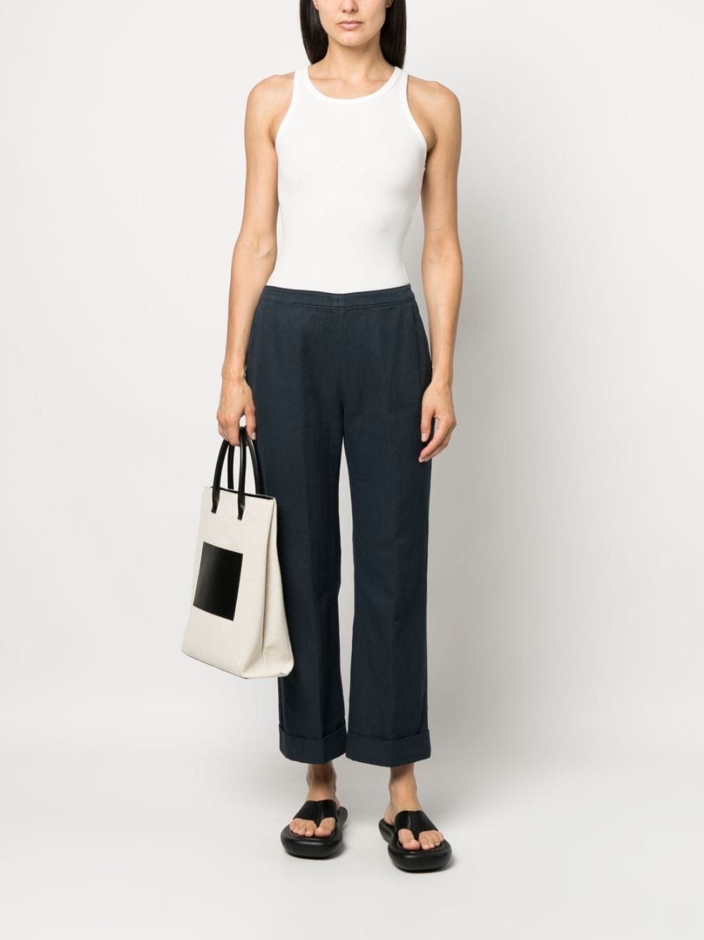 cropped flared trousers - 2