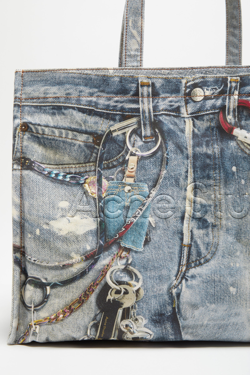 Tote bag printed - Mid Blue 4