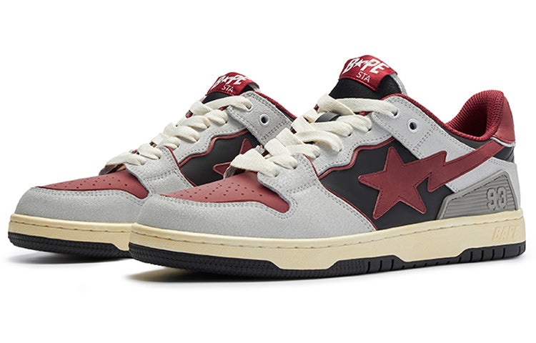 (WMNS) A Bathing Ape Sk8 Sta #4 'Red Off White' 1I20-291-020 - 3