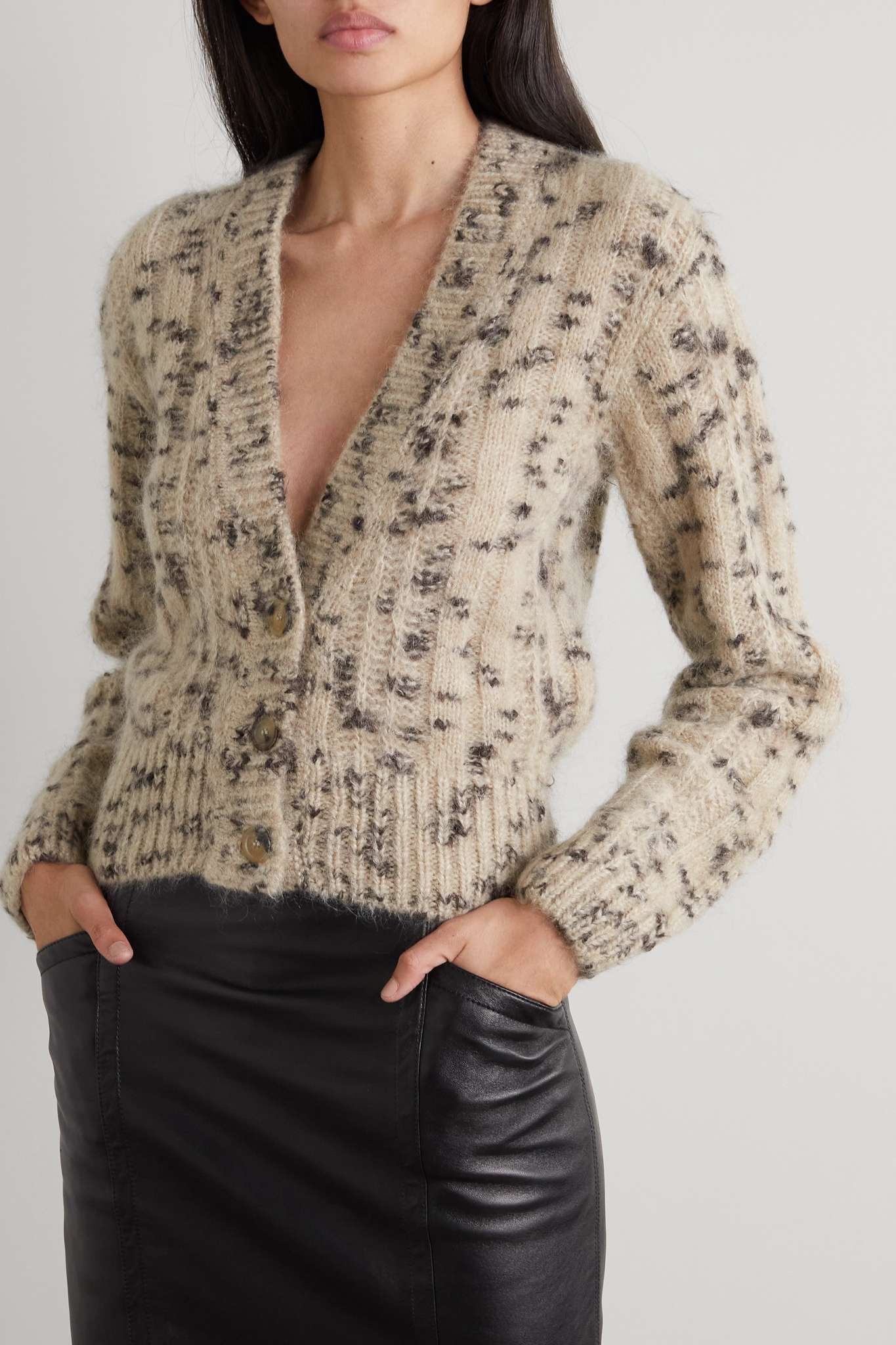 Ribbed-knit cardigan - 3