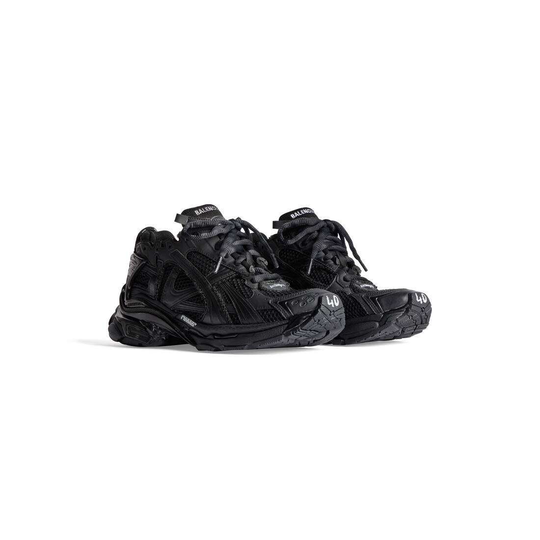 Men's Runner Sneaker in Black - 2