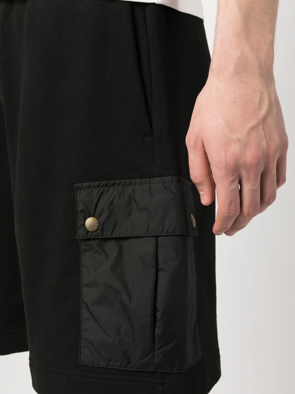 logo-patch cotton shorts - 5