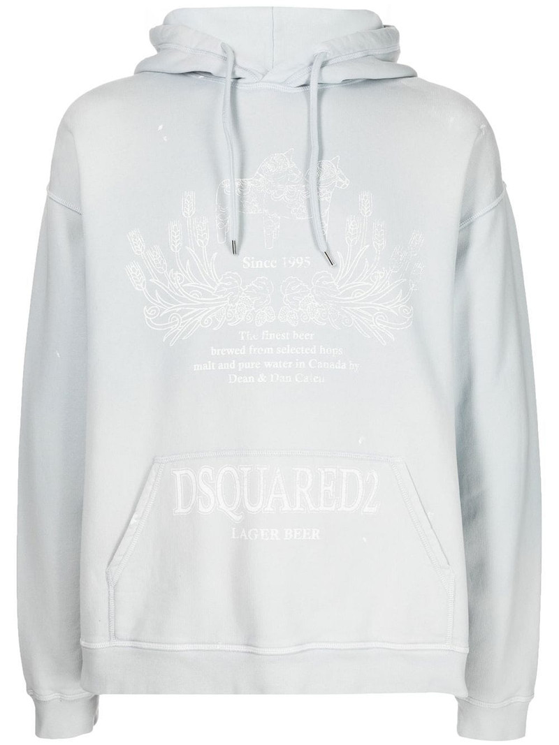 logo-print hoodie 1
