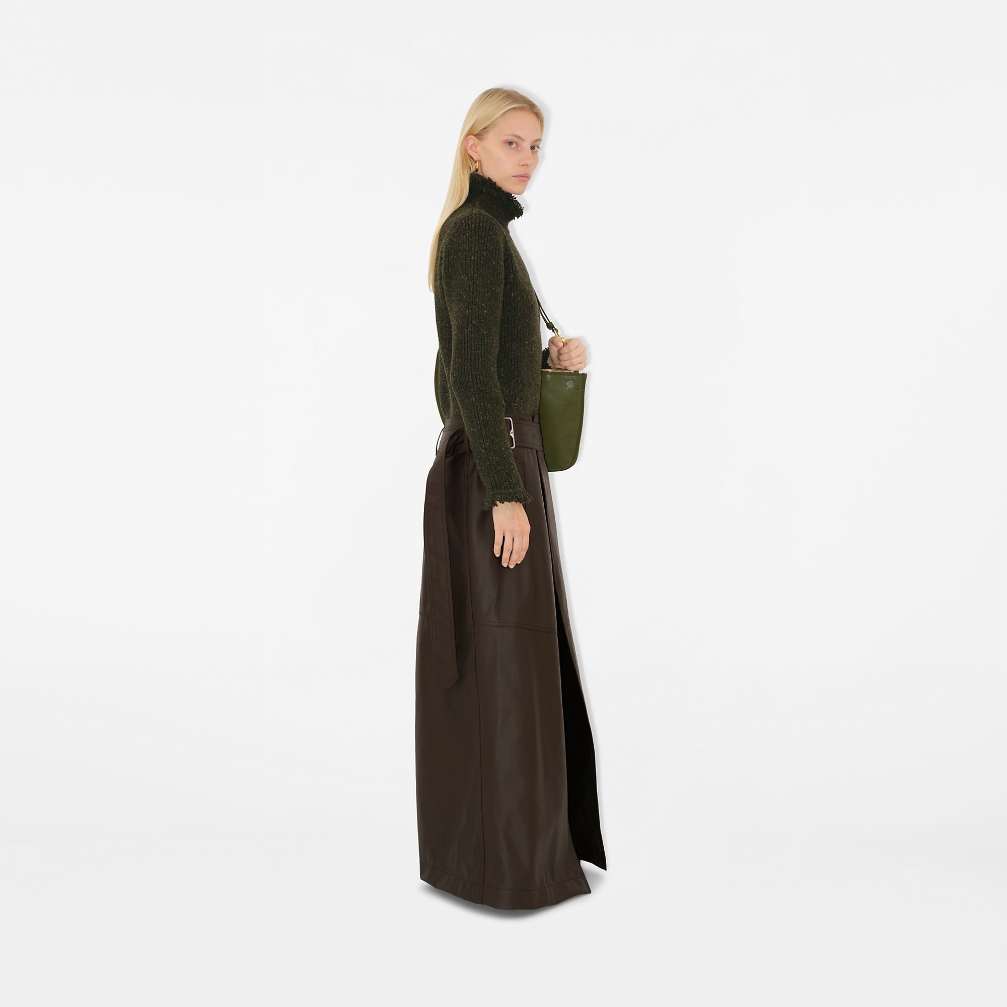 Wool Blend Maxi Skirt - 3