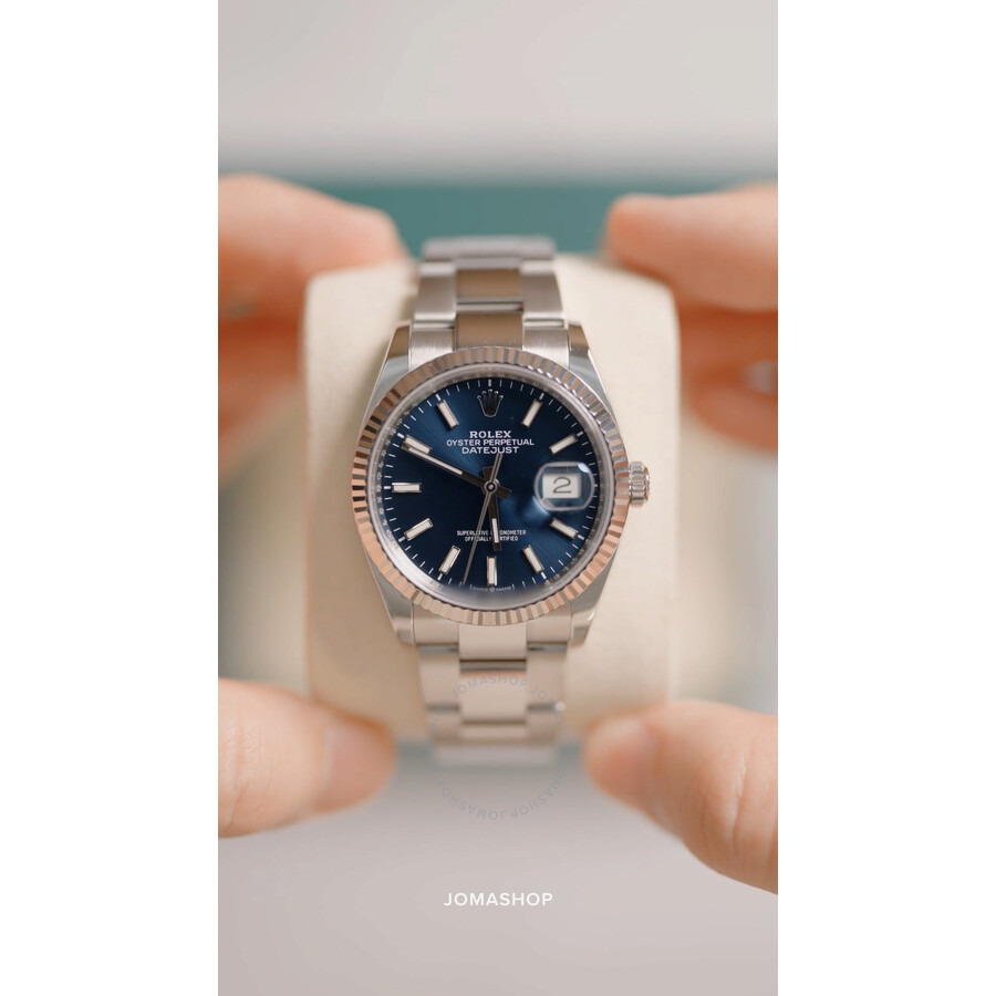 Rolex Datejust 36 Blue Dial Automatic Oyster Ladies Watch 126234BLSO - 5