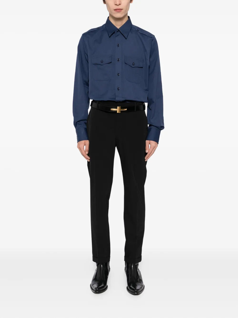 Military-Style Shirt - 2