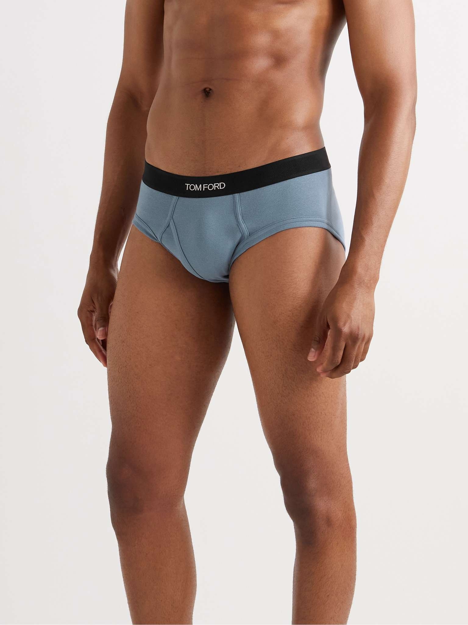 Stretch-Cotton Jersey Briefs - 2