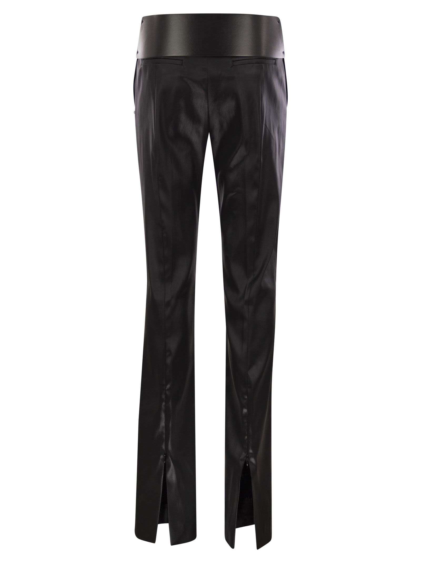 Sportmax Women Adepto - Satin Slim Fit Trousers - 2