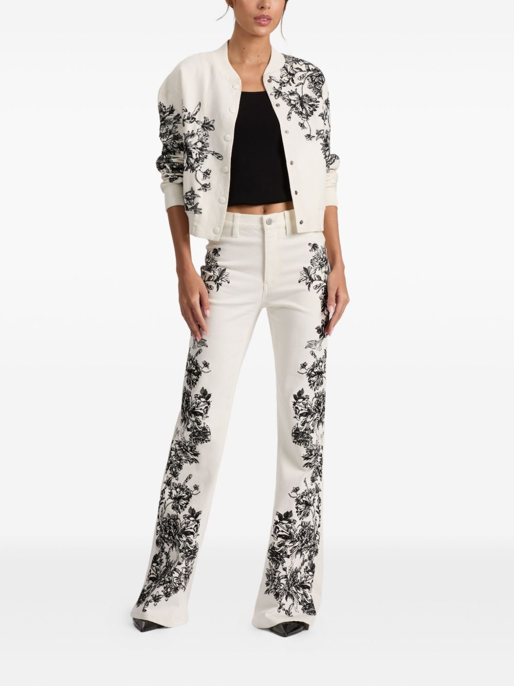 Keri floral embroidered bomber jacket - 2