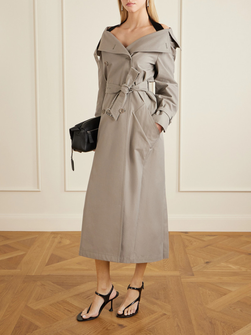 Max Mara Belted Cotton-gabardine Trench Coat outlook