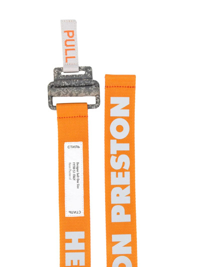 Heron Preston reflective tape belt outlook