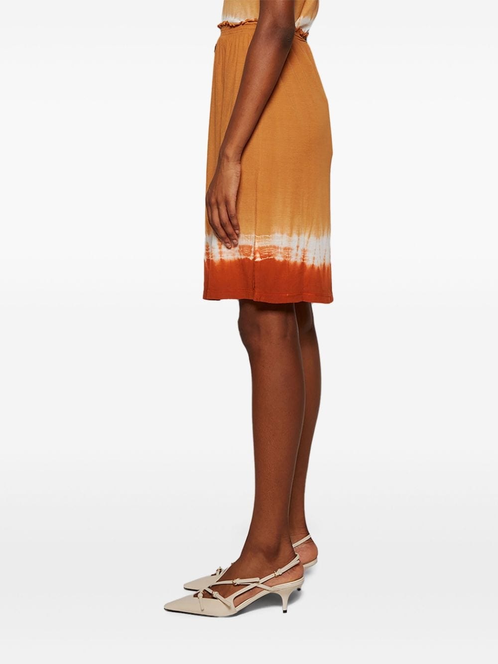 tie-dye midi skirt - 4
