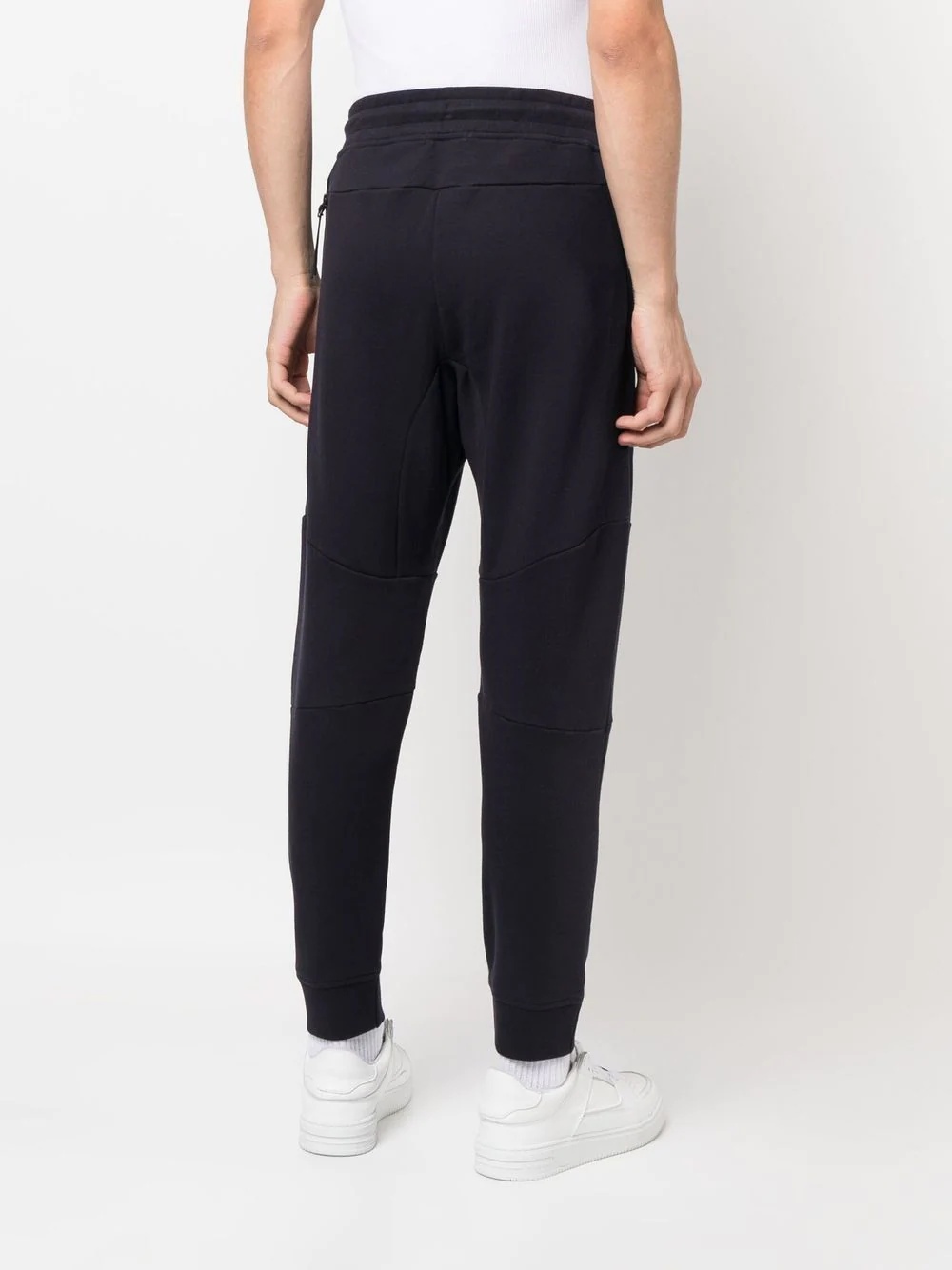 drawstring cotton track pants - 4