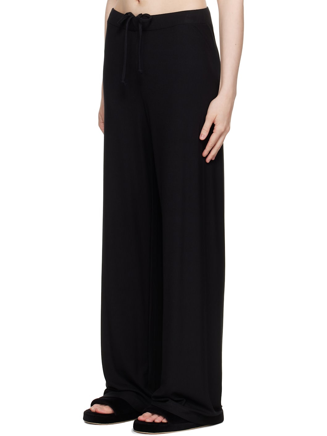 Black Soft Lounge Sleep Pyjama Set - 4