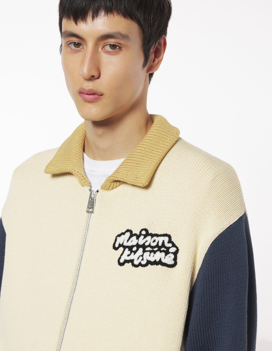 KNITTED COLLEGE BLOUSON - 4