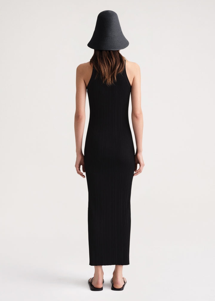 Seamless rib tank dress black - 4