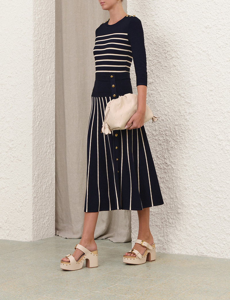 LUNA STRIPED MIDI SKIRT 3