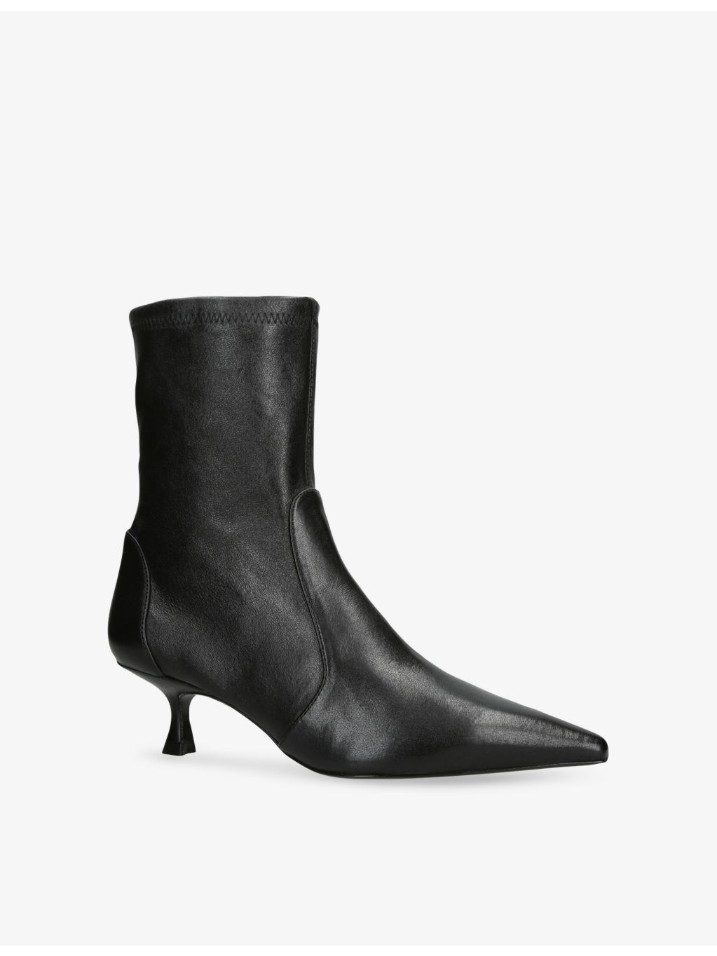 Naomi Leather Heeled Ankle Boots - 3