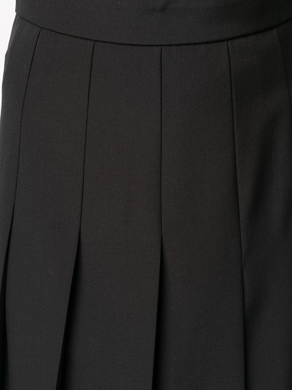 box-pleat mid-length skirt - 5