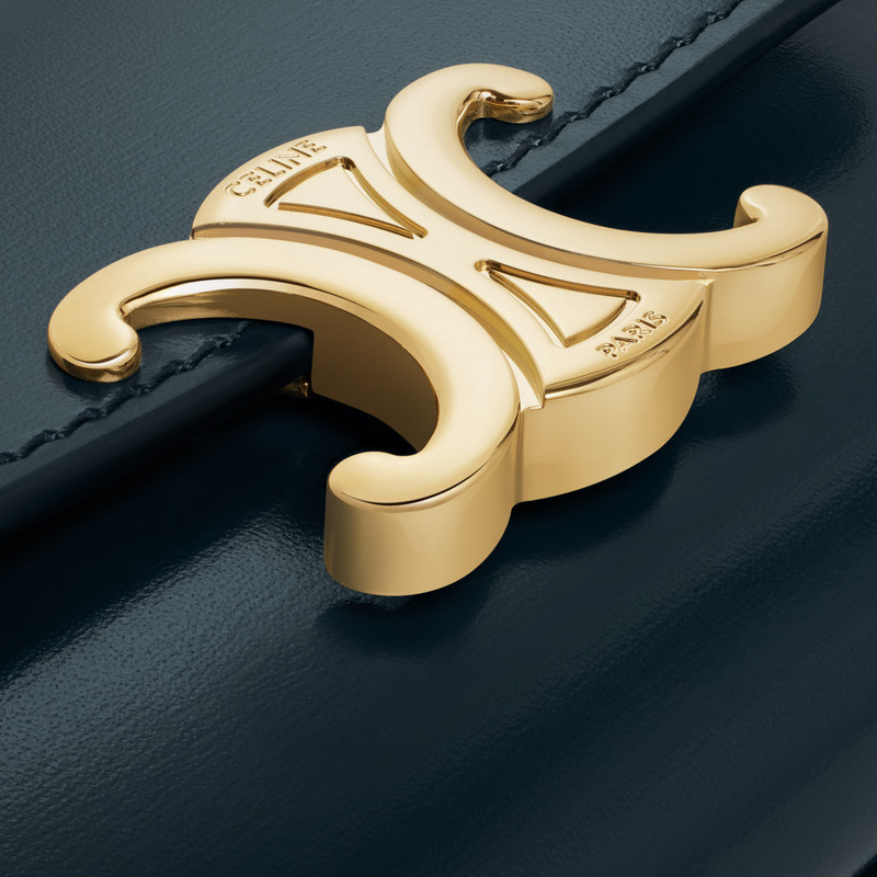 COMPACT WALLET WITH COIN TRIOMPHE in Shiny calfskin 5