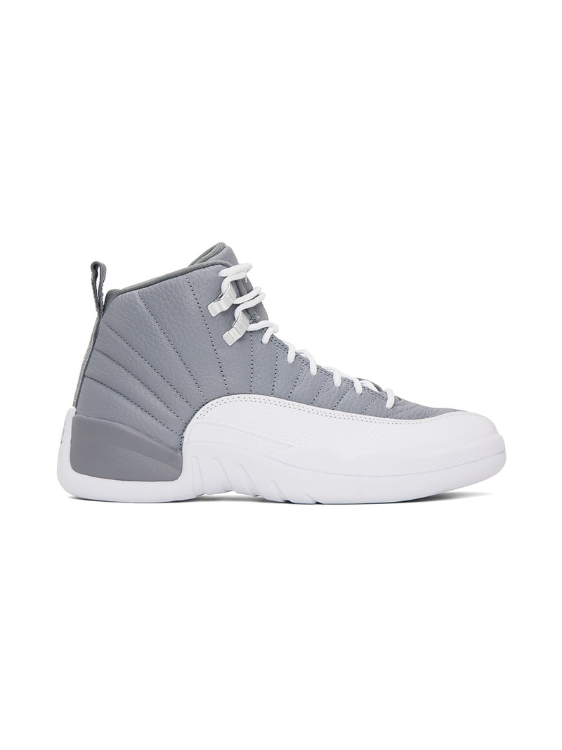 Gray Jordan 12 Retro Sneakers - 1