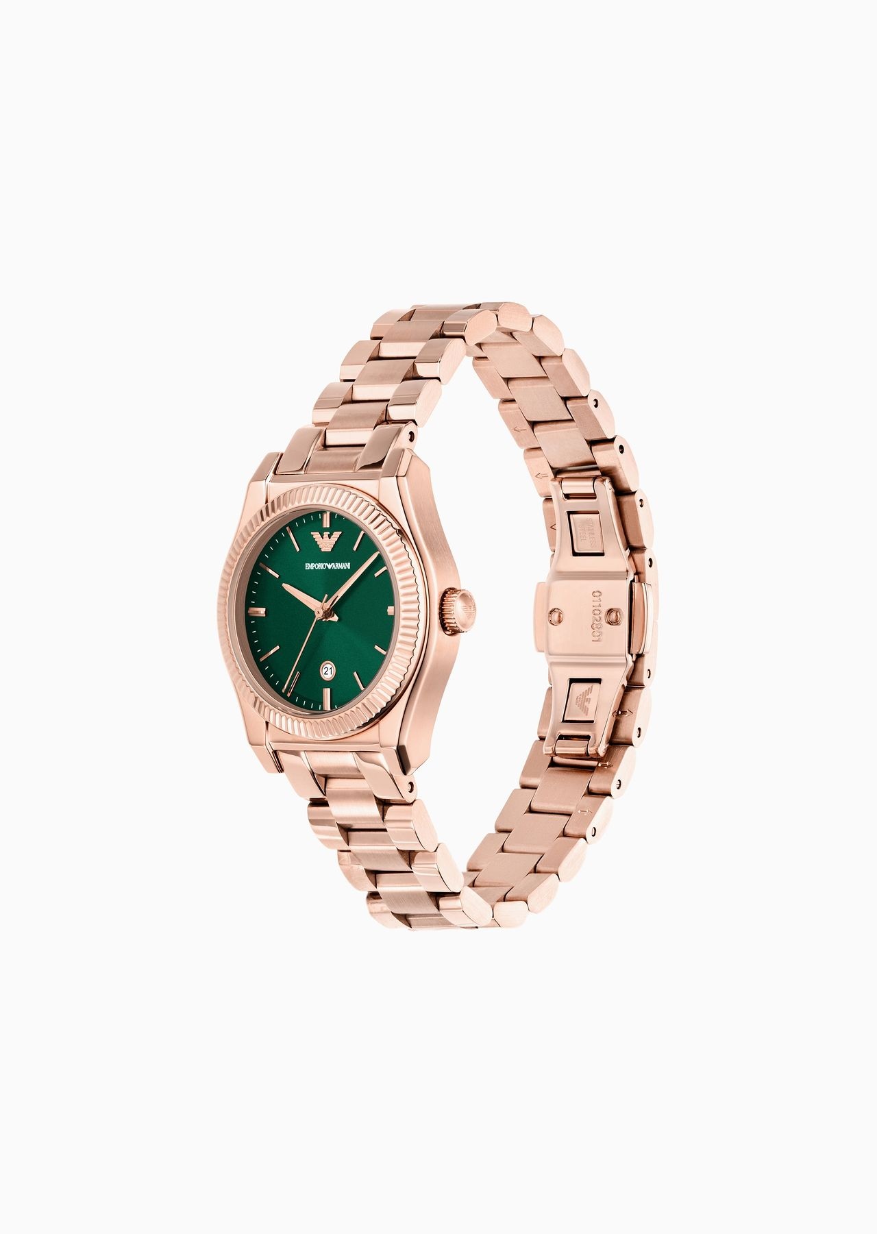 Three-Hand Date Rose Gold-Tone Stainless Steel Watch - 2