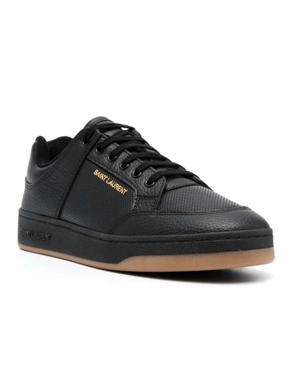 Saint Laurent low-top sneakers in perforated leather - 2