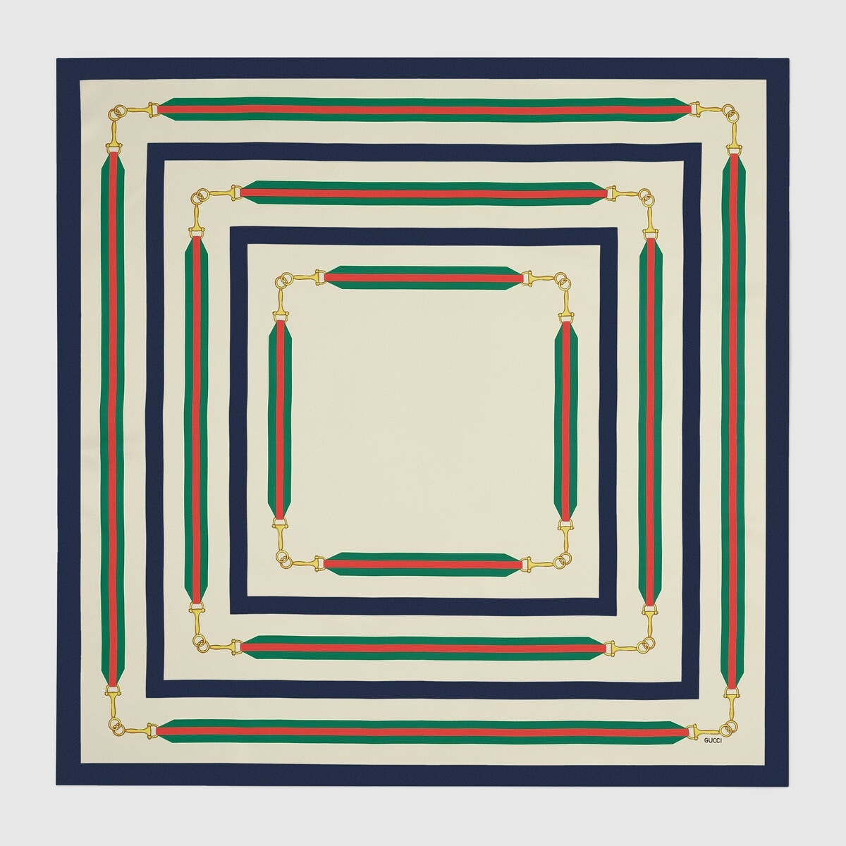 Interlocking G Horsebit silk scarf - 1