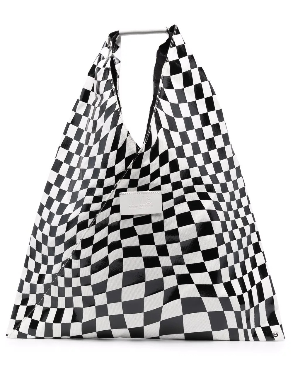 illusional-print tote bag - 1