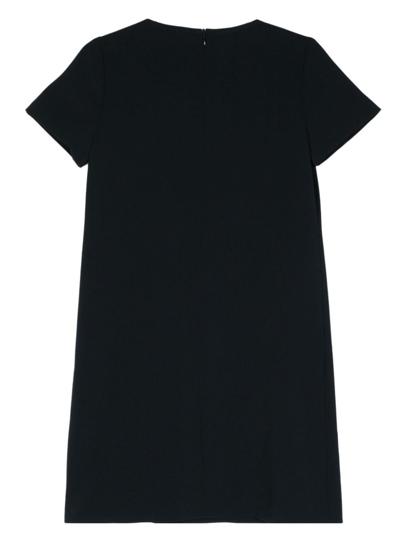 Aspesi round-neck crepe shift dress outlook