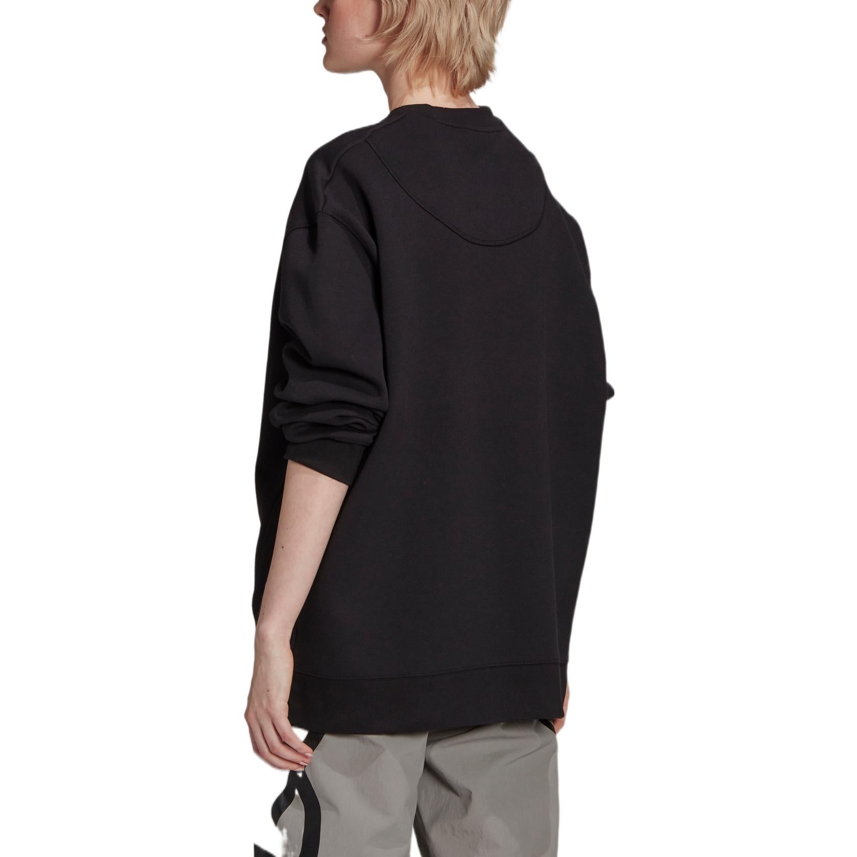 (WMNS) adidas by Stella McCartney SC Sweatshirt 'Black' GU9407 - 4