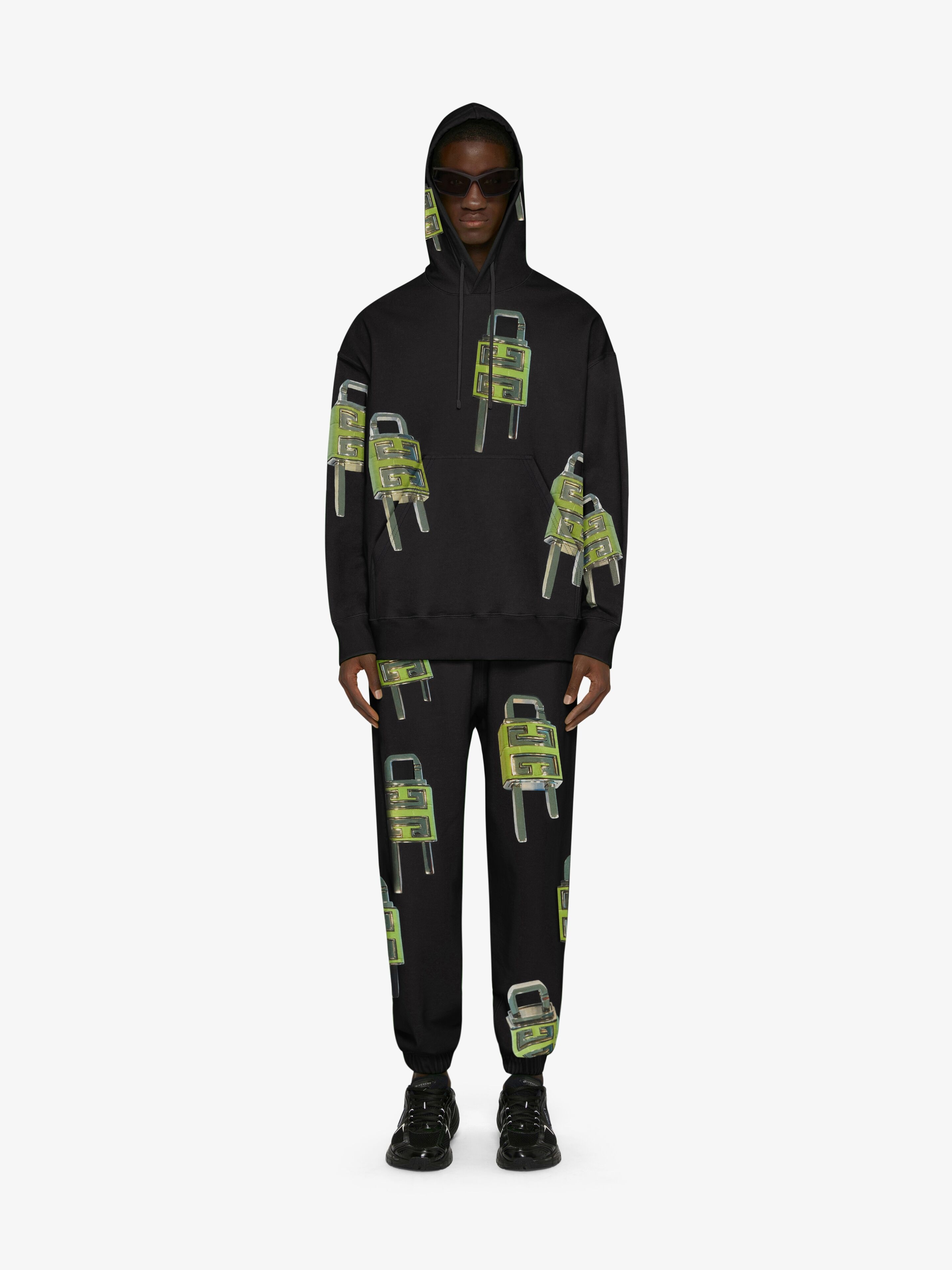 OVERSIZED HOODIE WITH 4G LOCK PRINT - 2